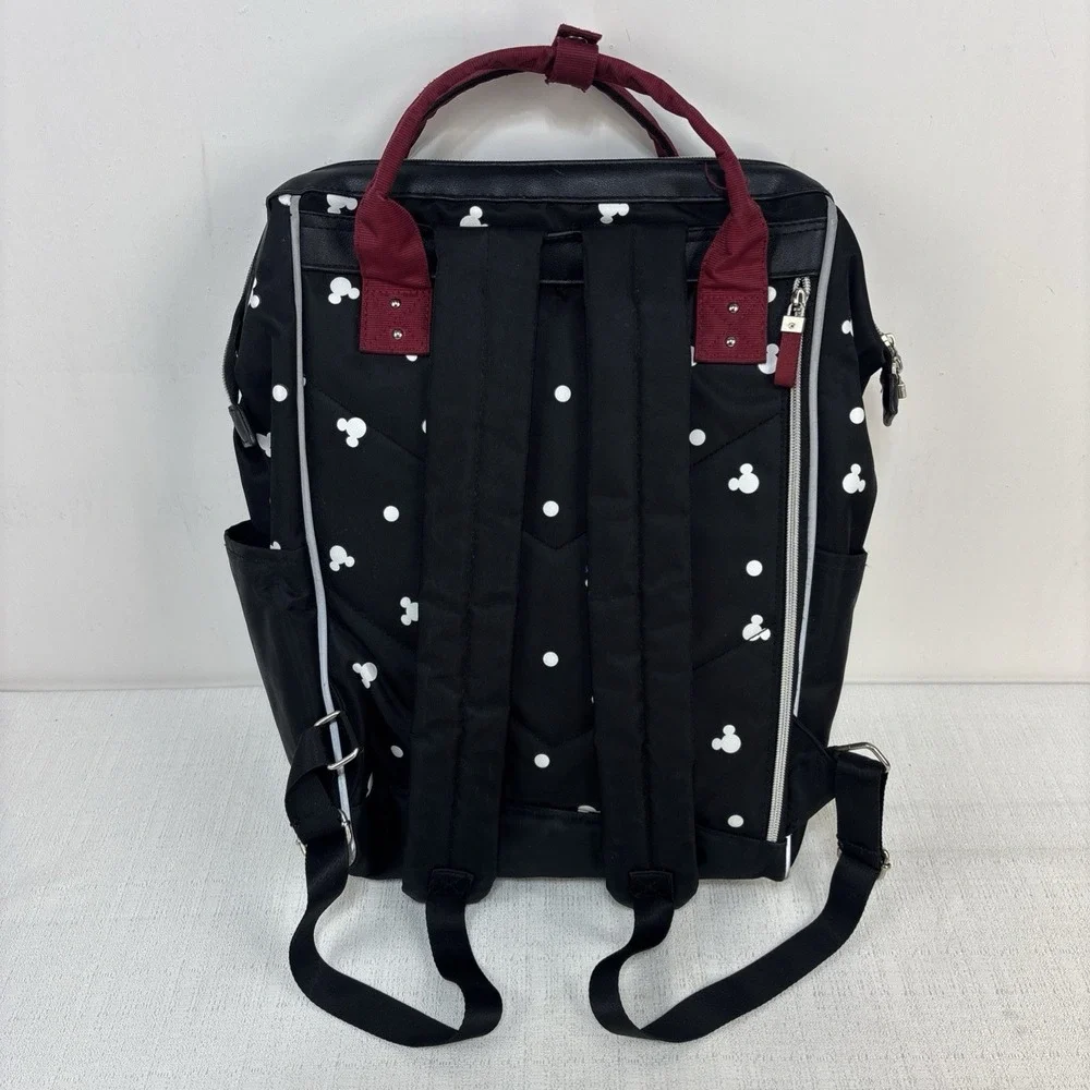 DISNEY Bioworld Large Mickey Mouse Big Face Peek-a-Boo Backpack Pockets Embossed